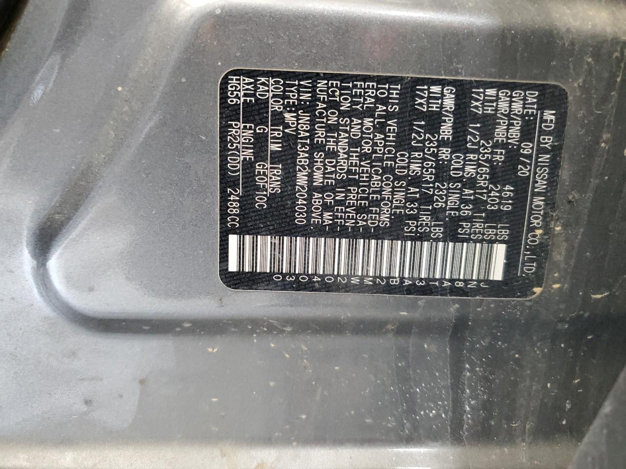 Nissan Rogue S Image 7