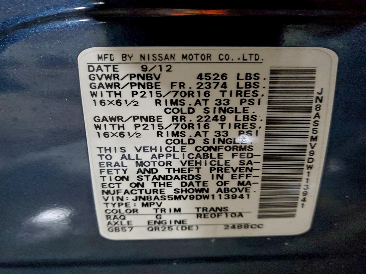 Nissan Rogue S Image 10