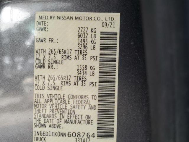 Nissan Frontier S Image 10