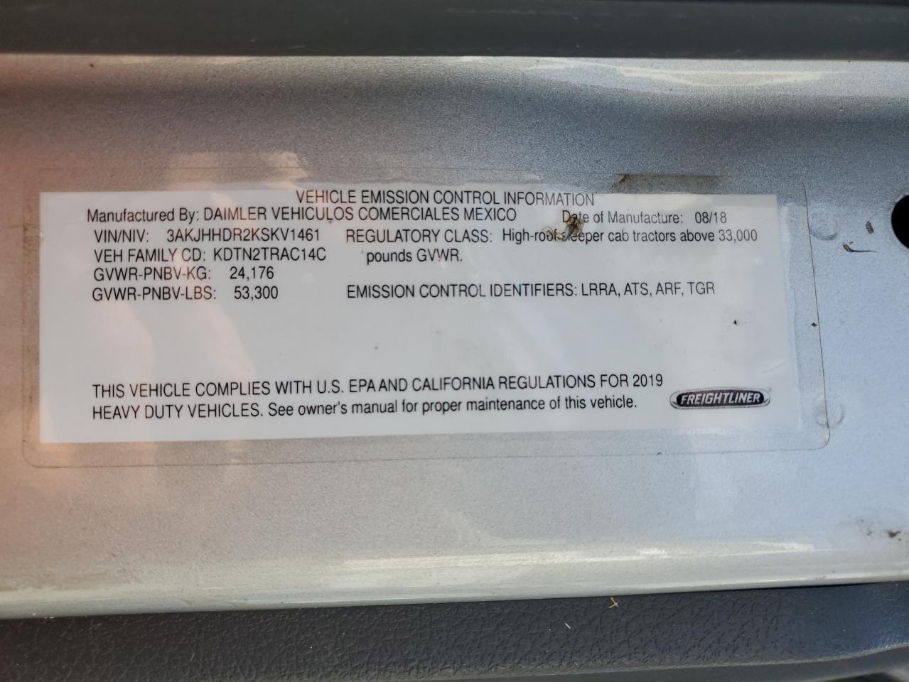 Freightliner Cascadia 1 Image 8