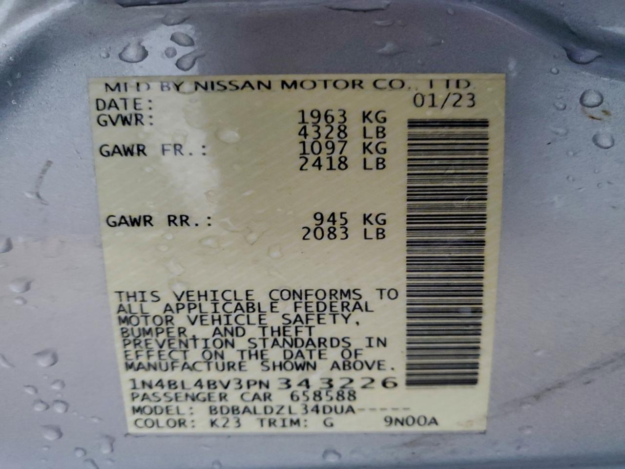 Nissan Altima S Image 13