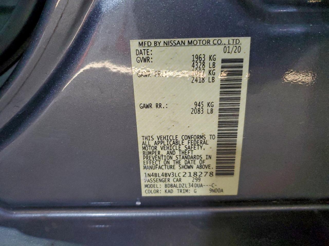 Nissan Altima S Image 9