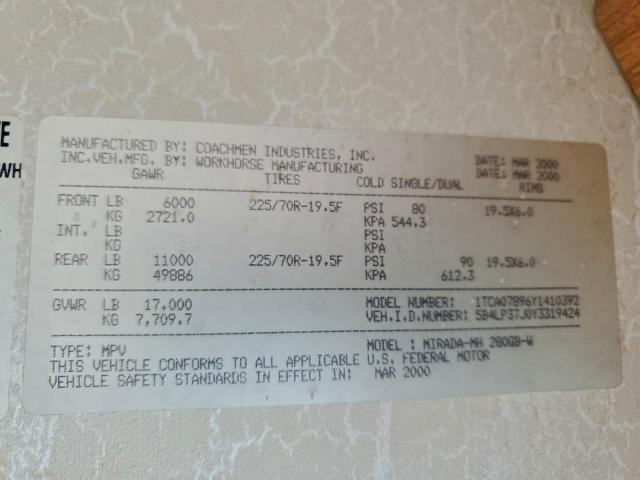 Coachmen Motor Home P3500 Image 10