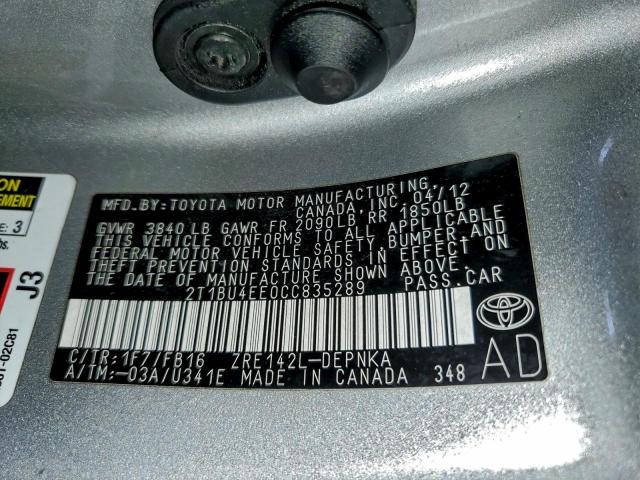 Toyota Corolla Base Image 10