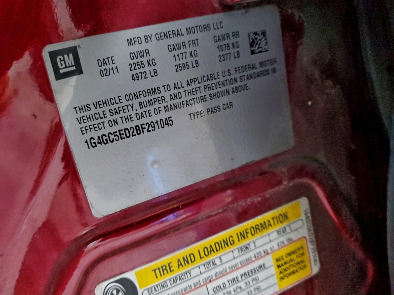 Buick LaCrosse Cxl Image 8