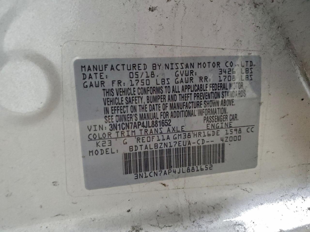 Nissan Versa S Image 12