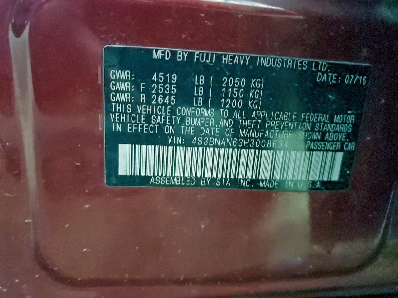 Subaru Legacy 2.5i Limited Image 12