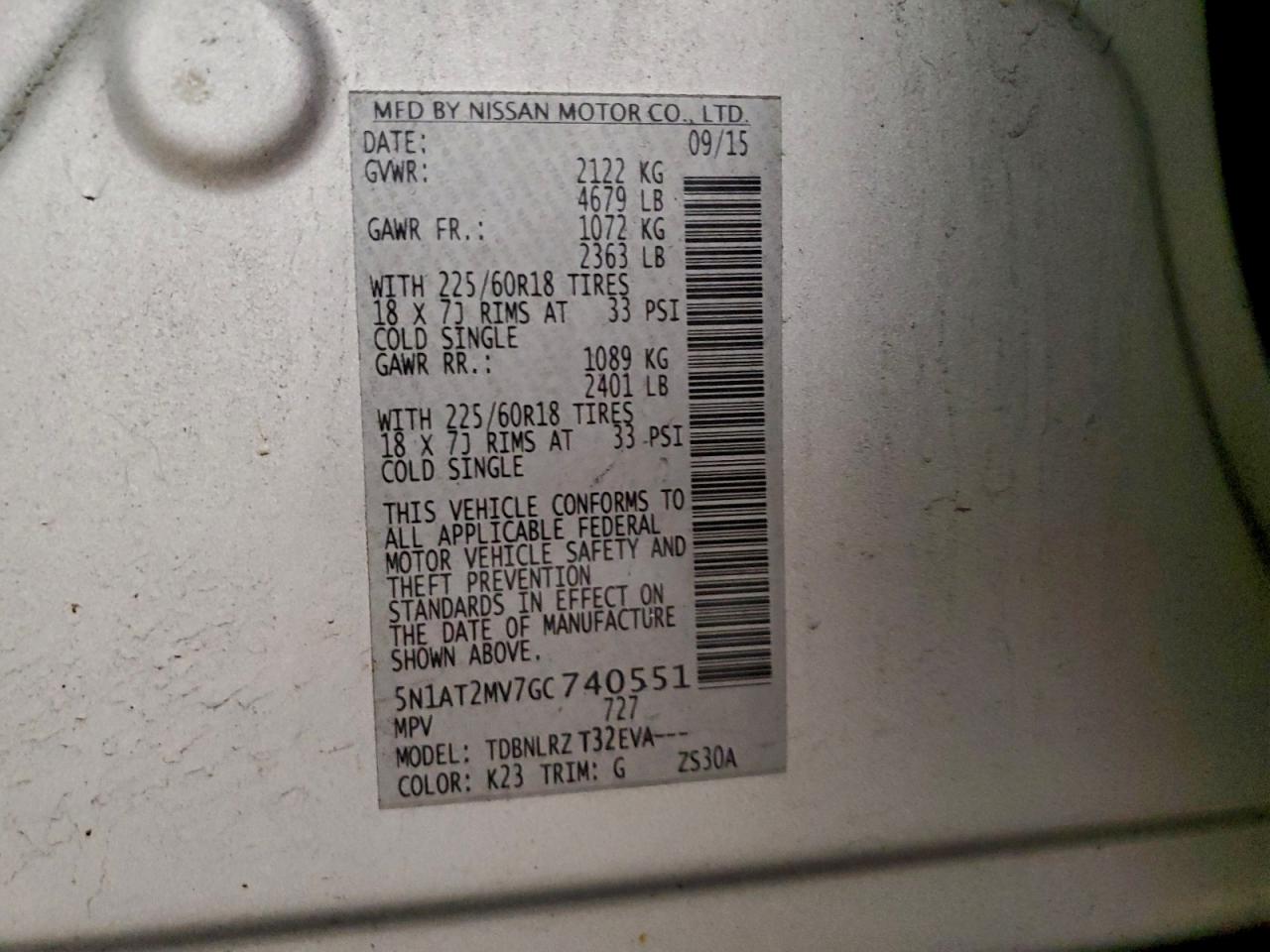 Nissan Rogue S Image 12